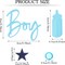 1000 Pieces Baby Shower Confetti - Baby Shower Decorations Blue Boy Table Scatter Confetti, Sprinkles Decor Confetti for Baby Shower Gender Reveal Party Supplies (Boy)